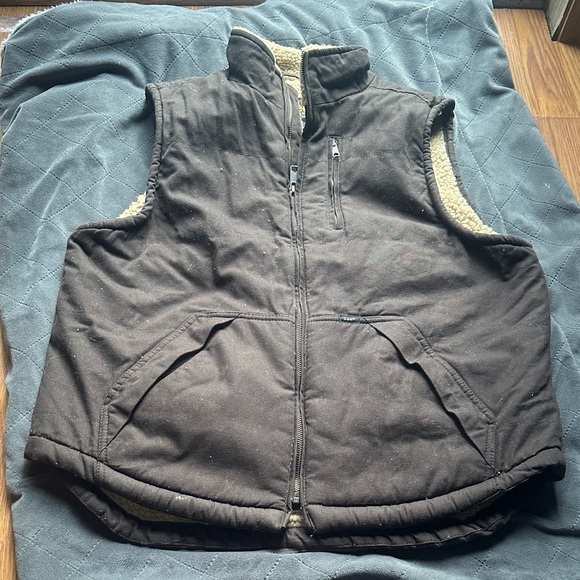 Lee Other - Lee Men's Chocolate Brown Fleece-Lined Vest